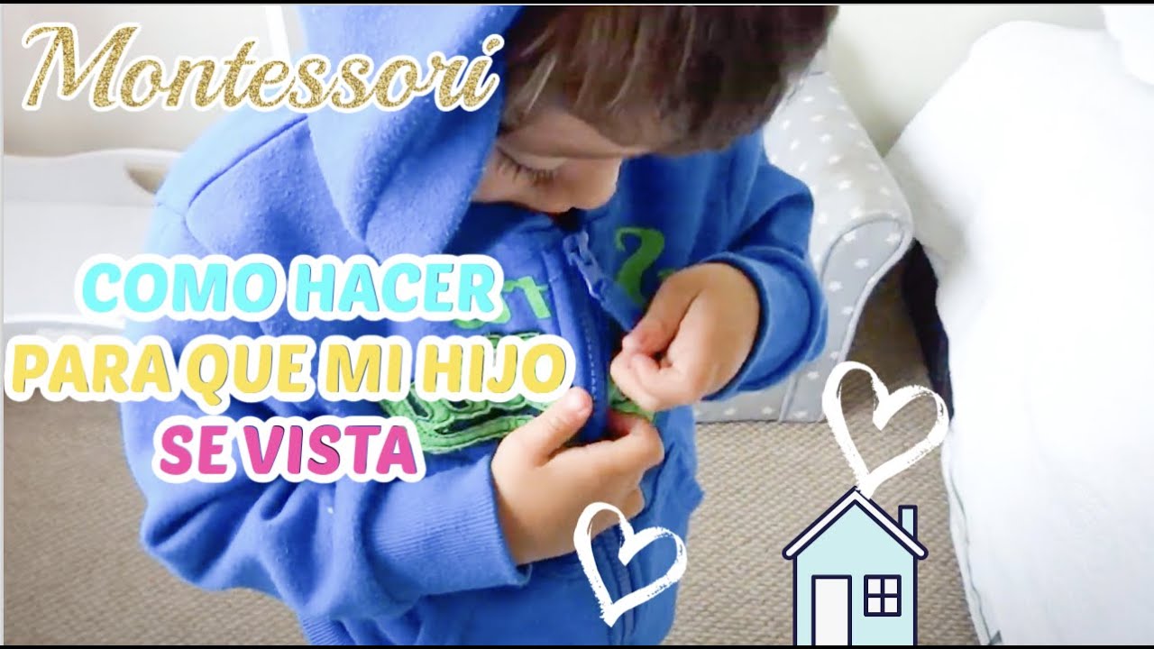 a que edad se visten solos los niños