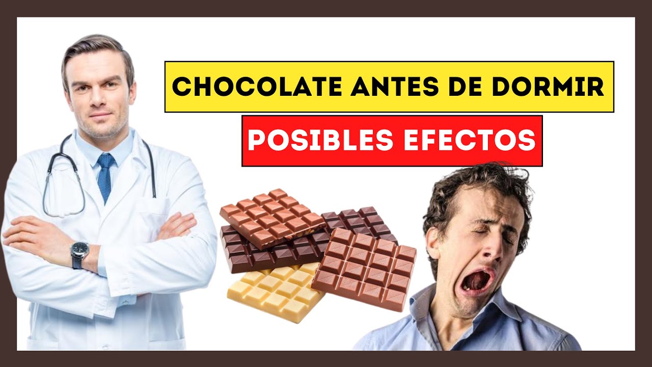 comer chocolate negro por la noche