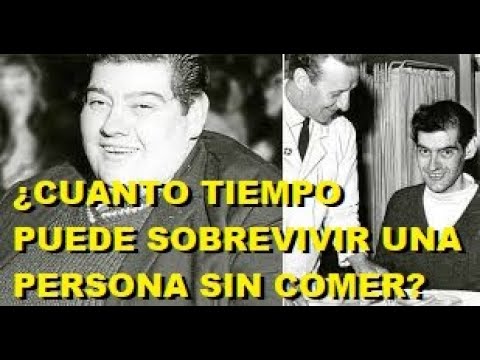 cuanto tiempo es capaz una persona sin consumir alimentos