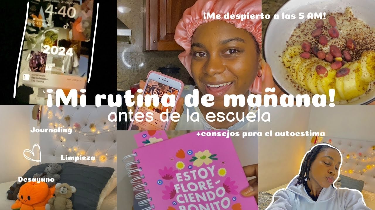 mi rutina para ir al colegio