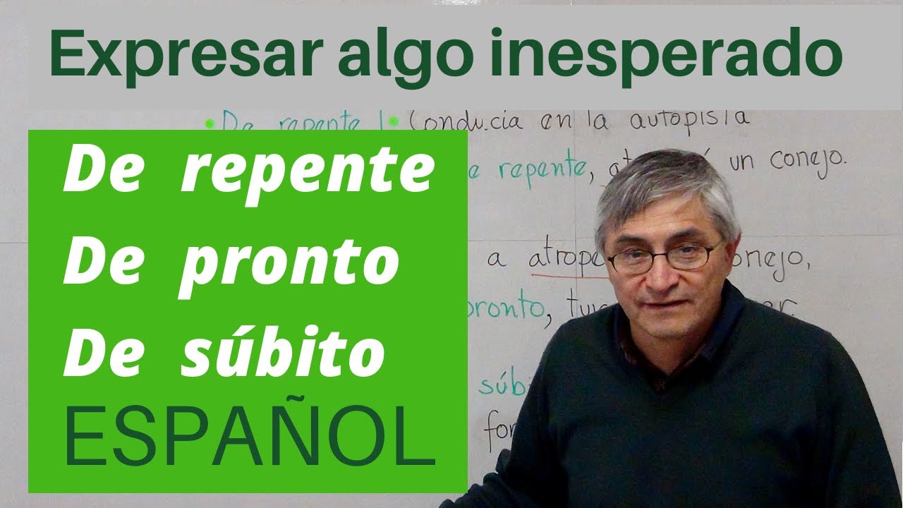 a voz de pronto significado