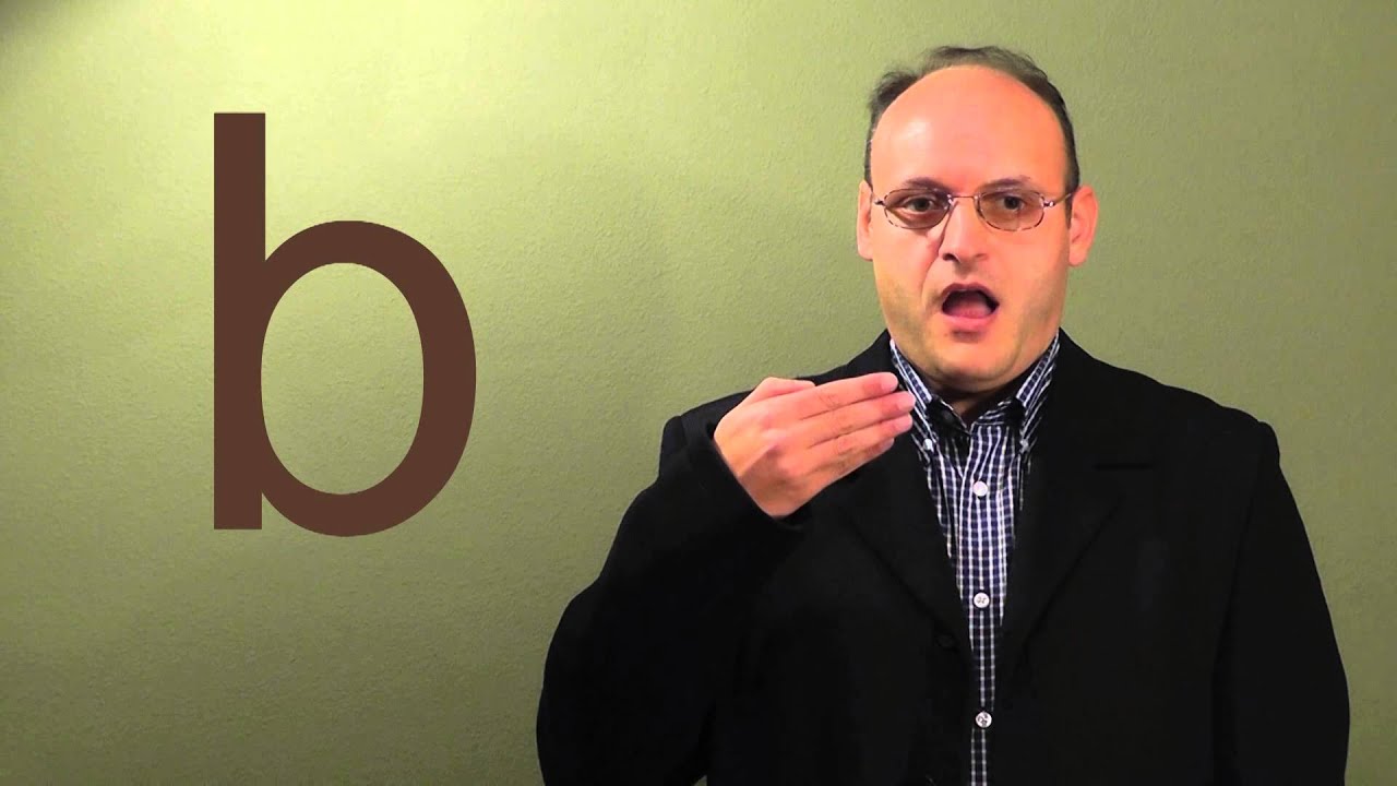 b en lengua de signos