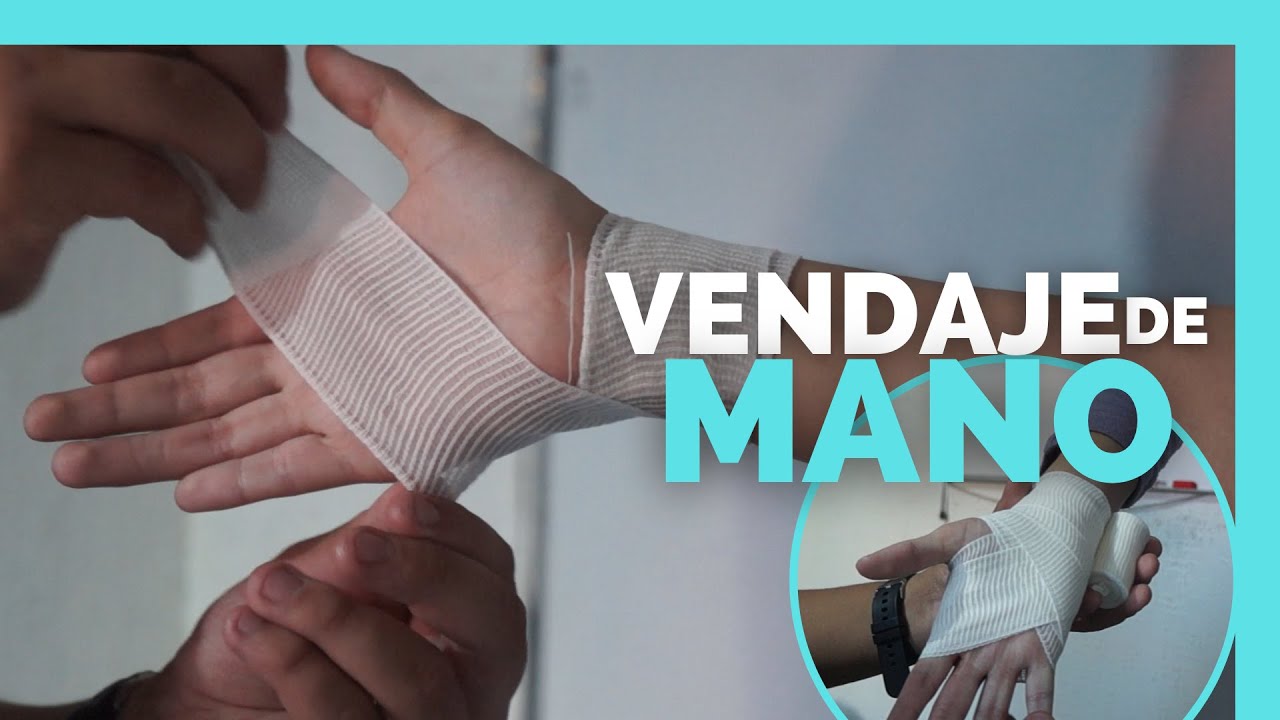 como se coloca una venda en la mano