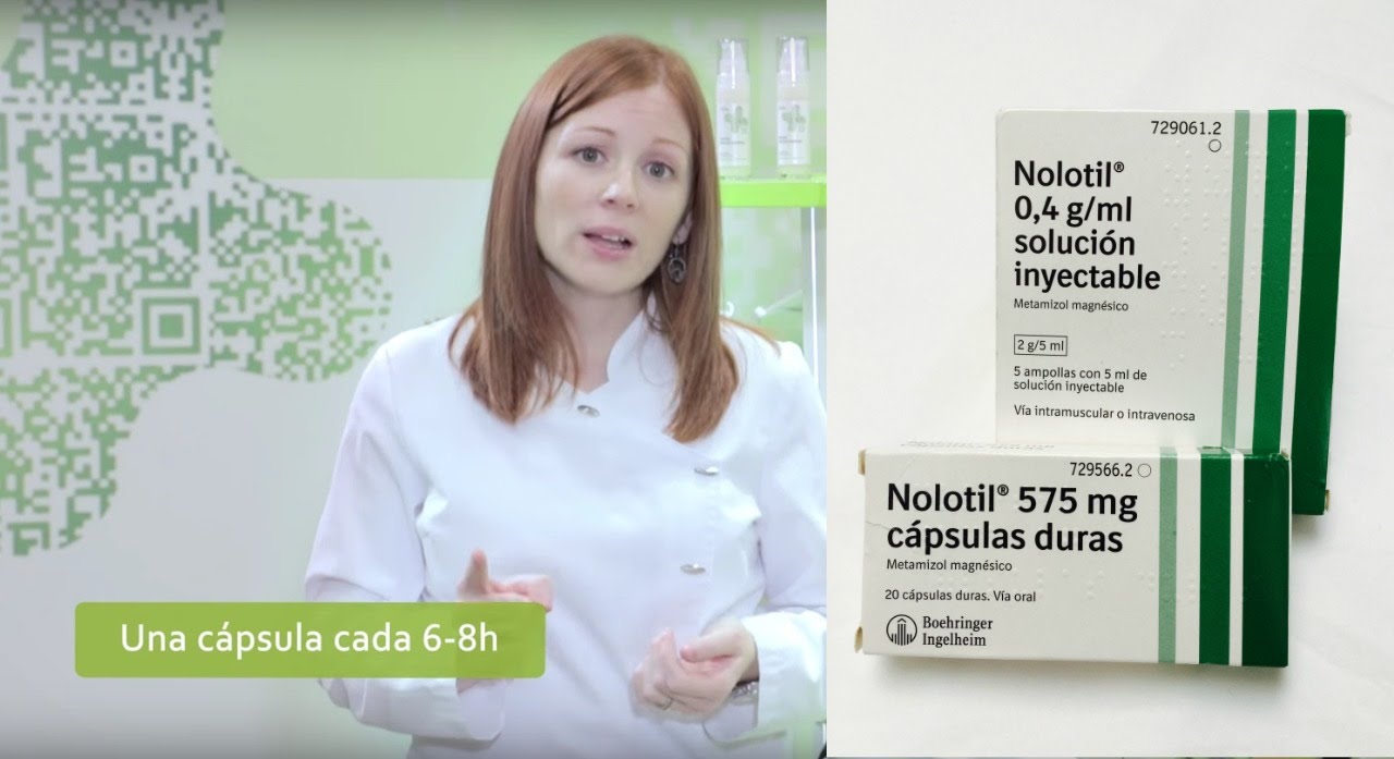 cada cuantas horas se puede tomar nolotil