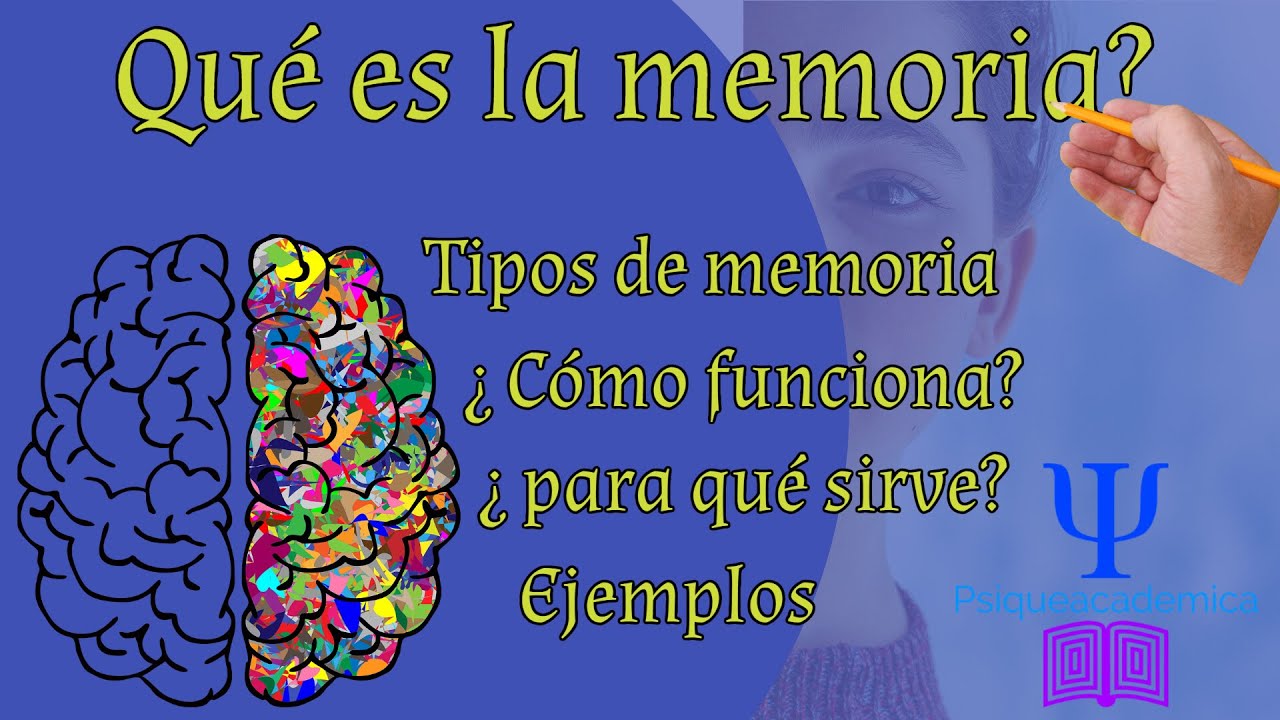 caracteristicas y tipos de memoria psicologia