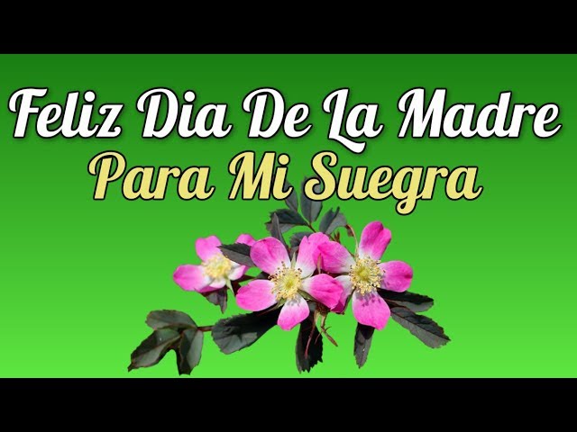 carta de dia de las madres para mi suegra