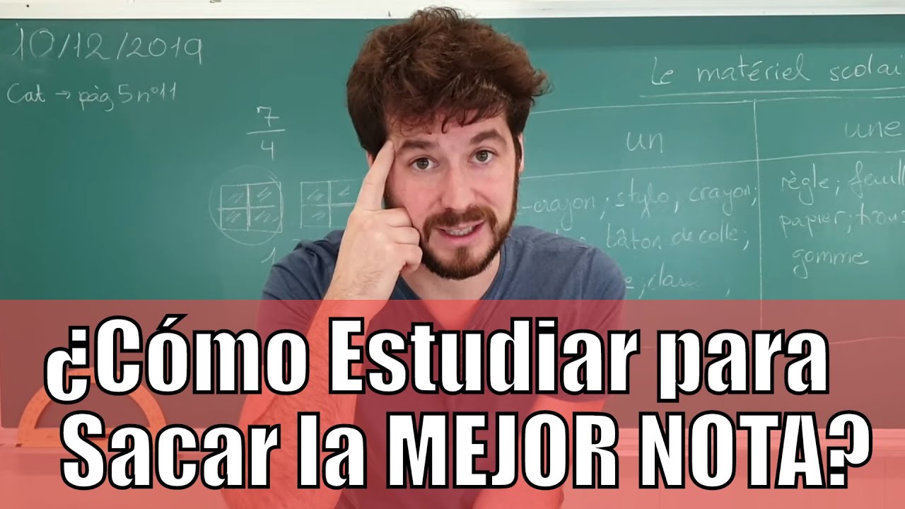 como estudiar rapido y bien para un examen