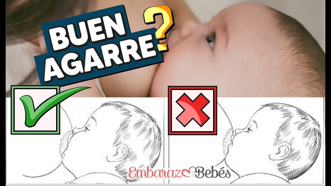 como saber si mi bebe tiene buen agarre