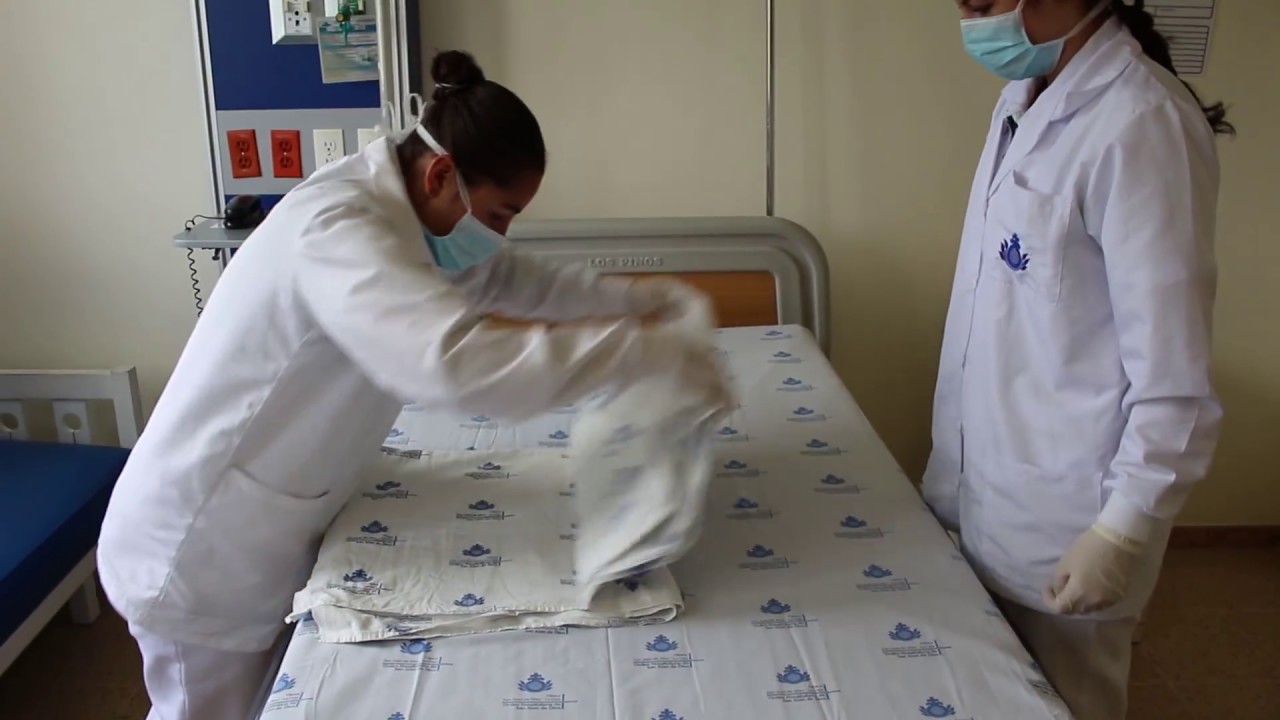 como tender una cama en un hospital