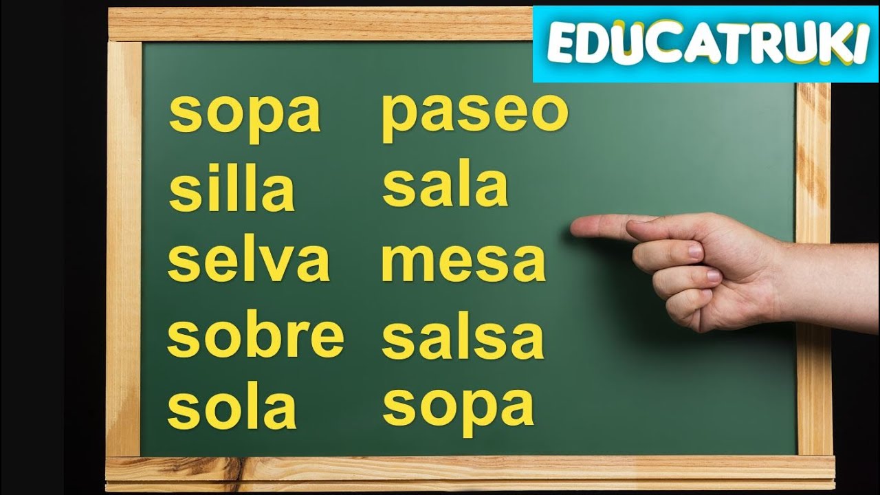 dictado palabras para niños 6 años
