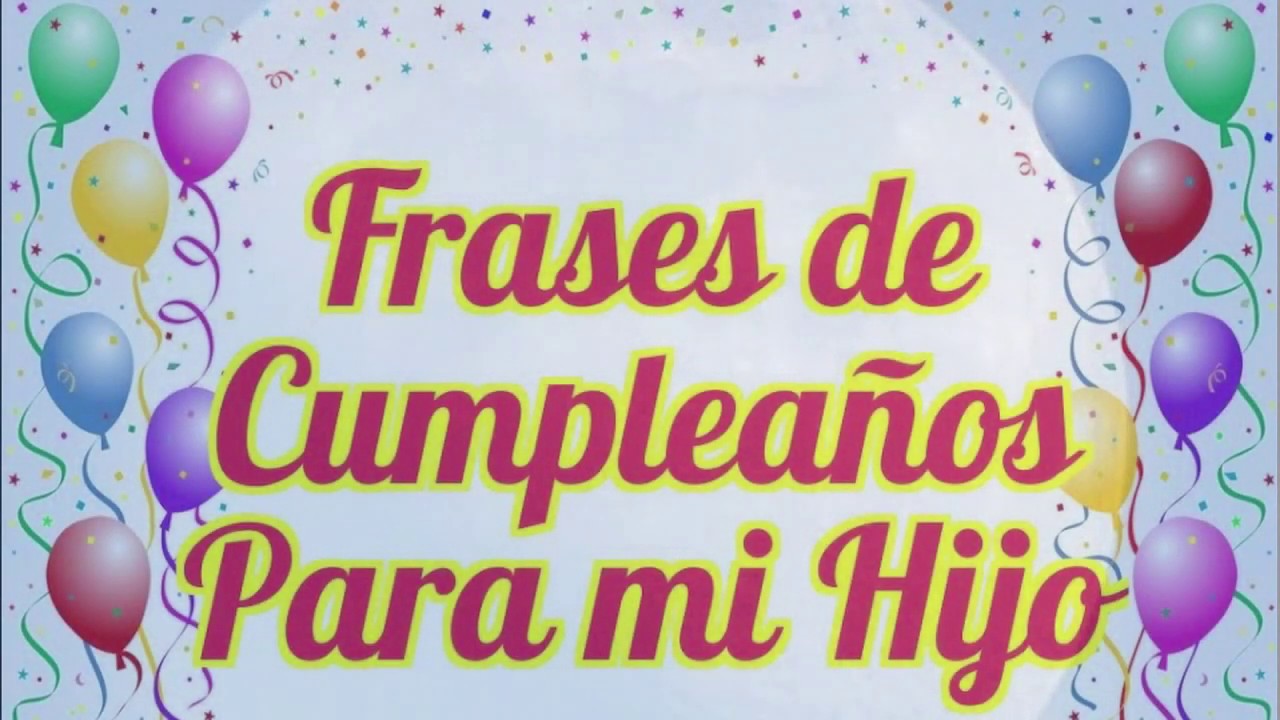 frases de 18 años para un hijo