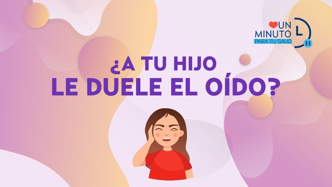que dar para dolor de oido en niños